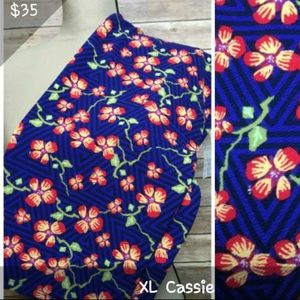 LulaRoe XL Floral Cassie Pencil Skirt
